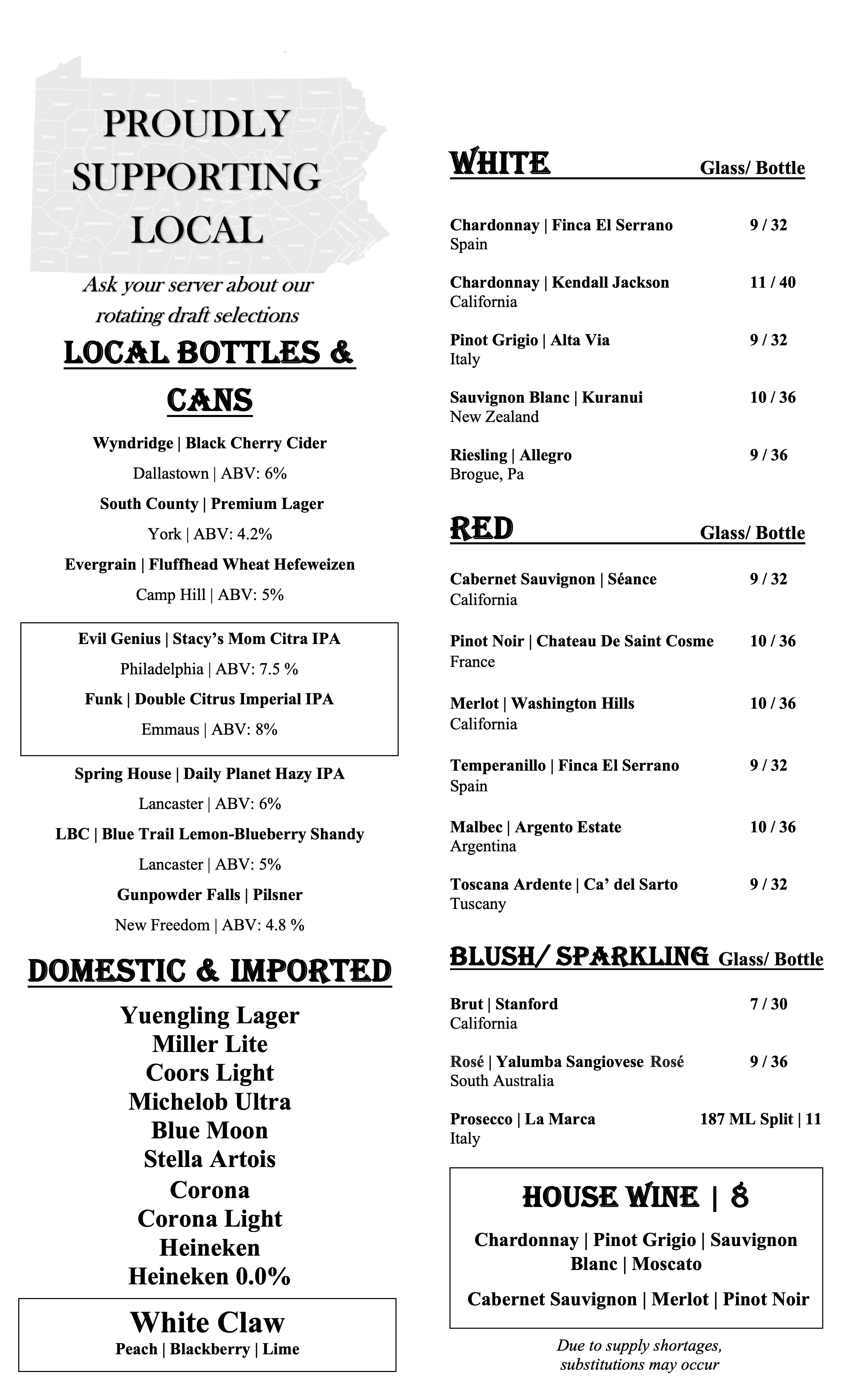 Microsoft Word – Beer & Wine menu Summer 24.docx