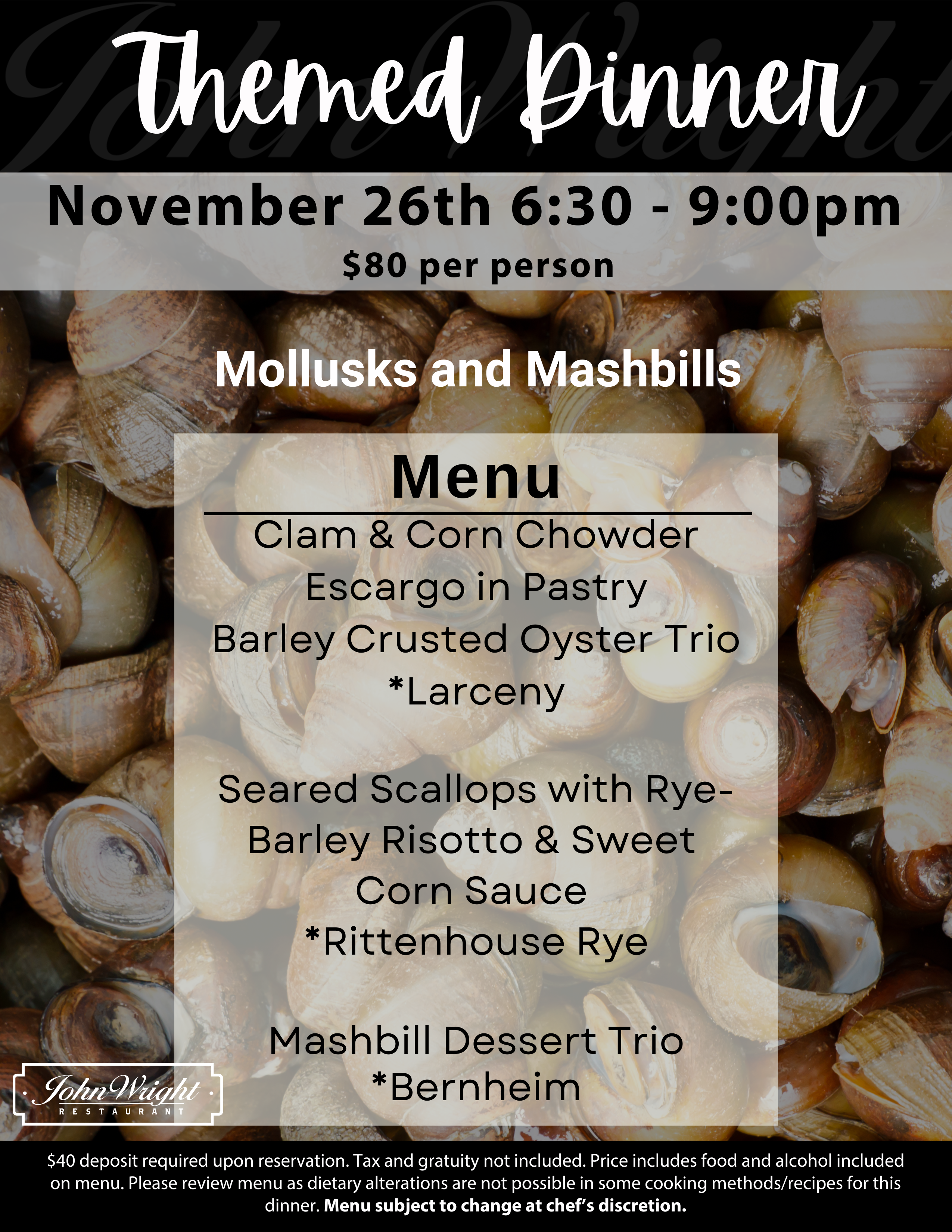 NOVEMBER MOLLUSKS