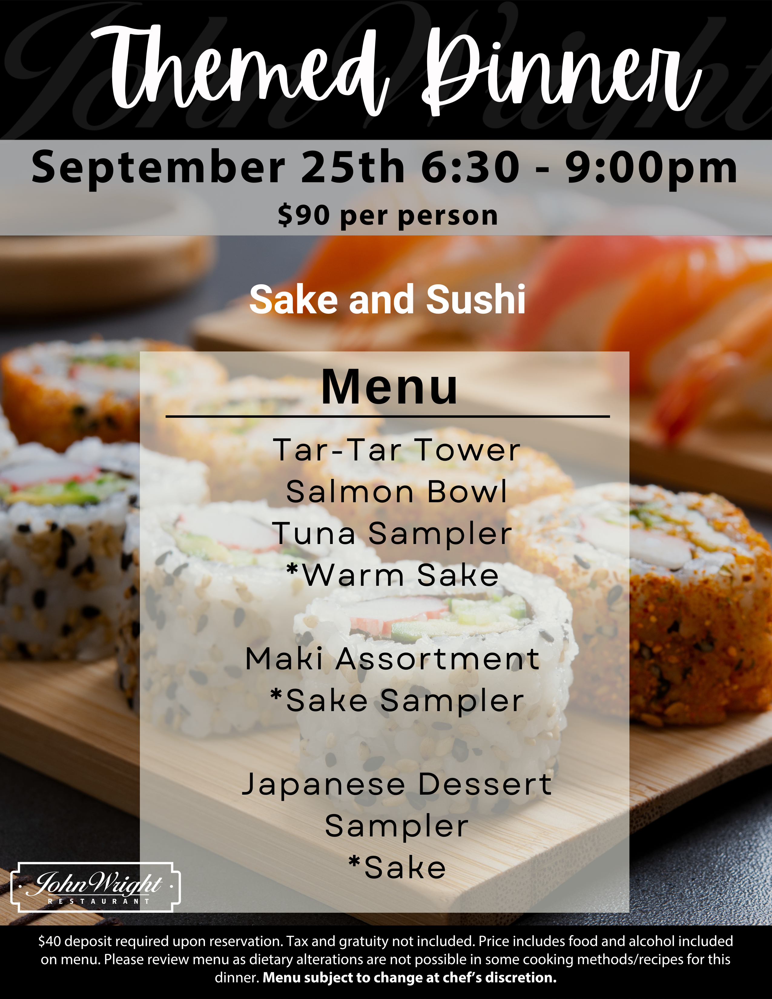 SEPTEMBER SAKE SUSHI