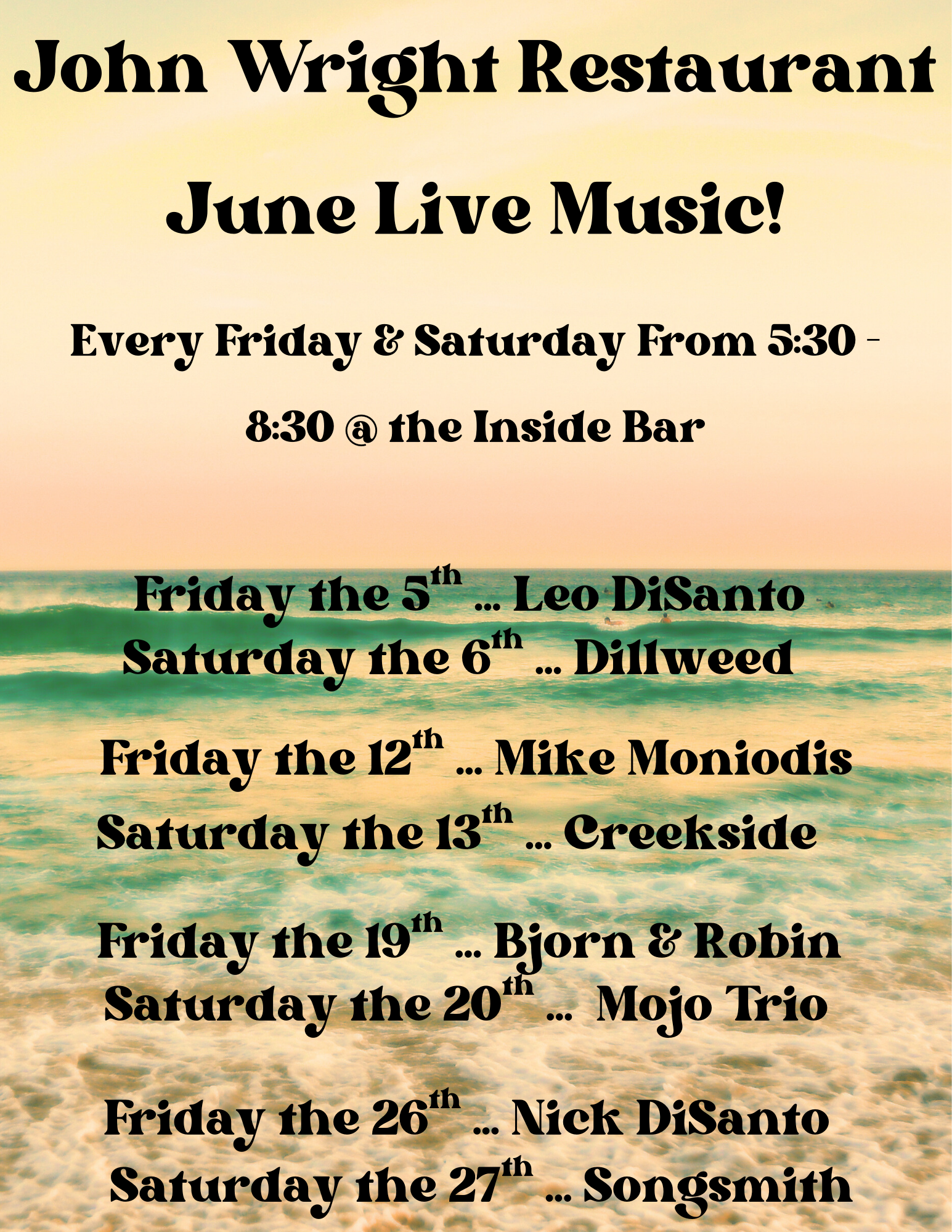 John Wright resturant !